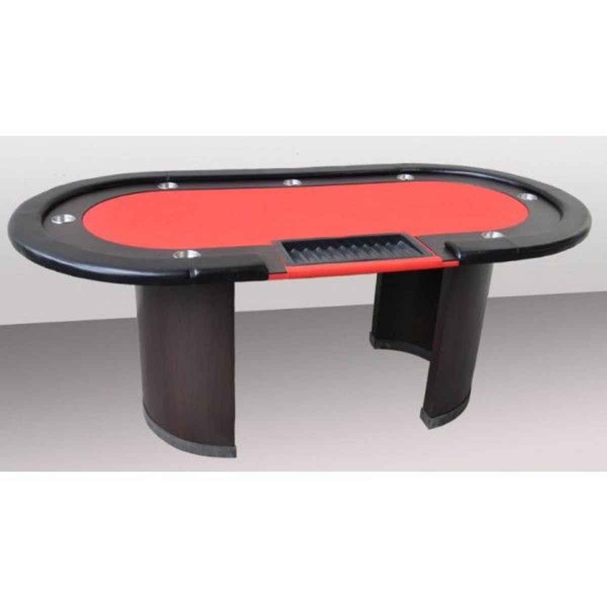 XXL Poker Table Nevade red 7 player + dealer