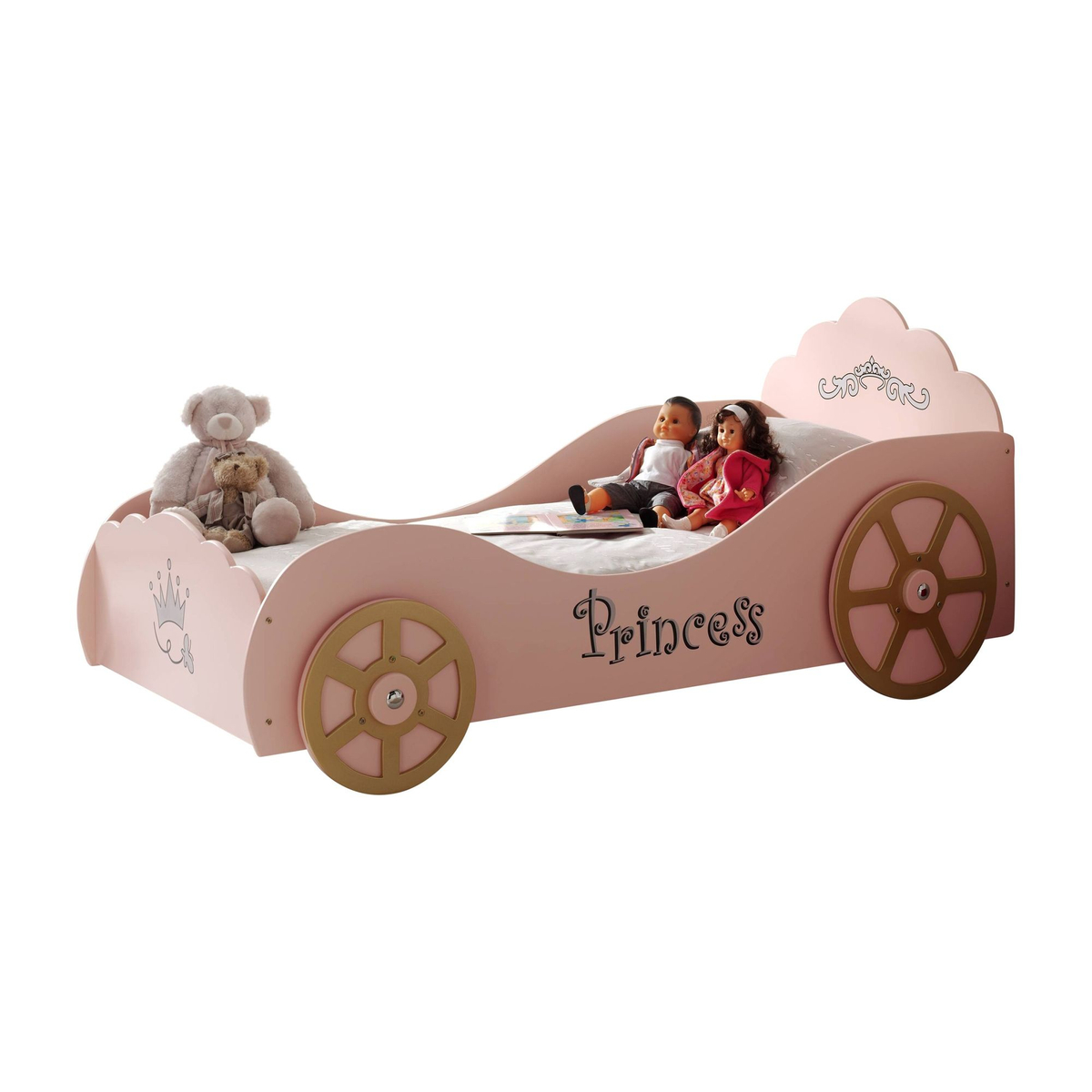 Princess Pinky Autobed - Roze - Kinderbed