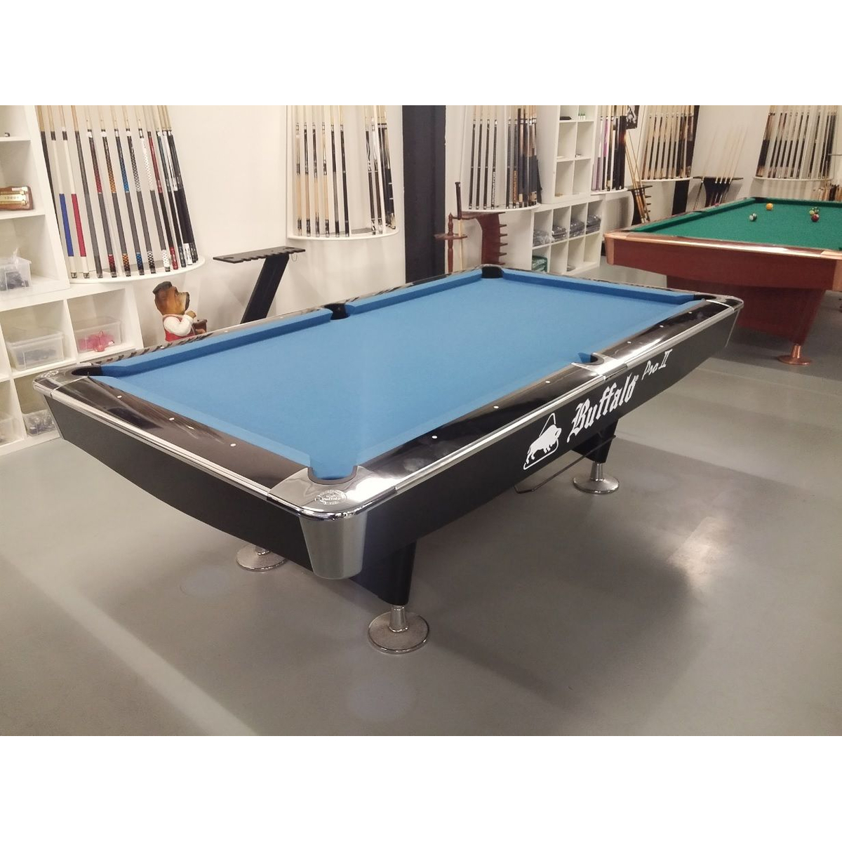 Buffalo Pro II 8 FT Zwart Pooltafel Drop Pocket