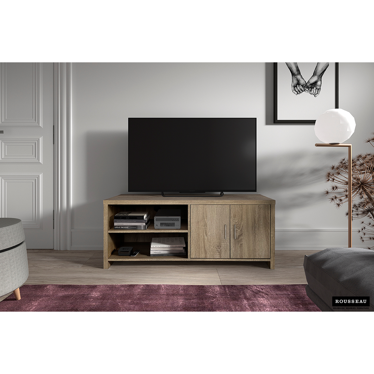 Tv-meubel Dixon Sonoma 2 deuren