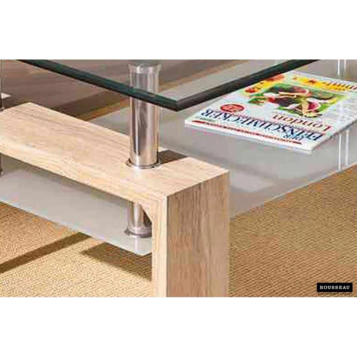 Salontafel Alana rechthoekig Lichte Sonoma