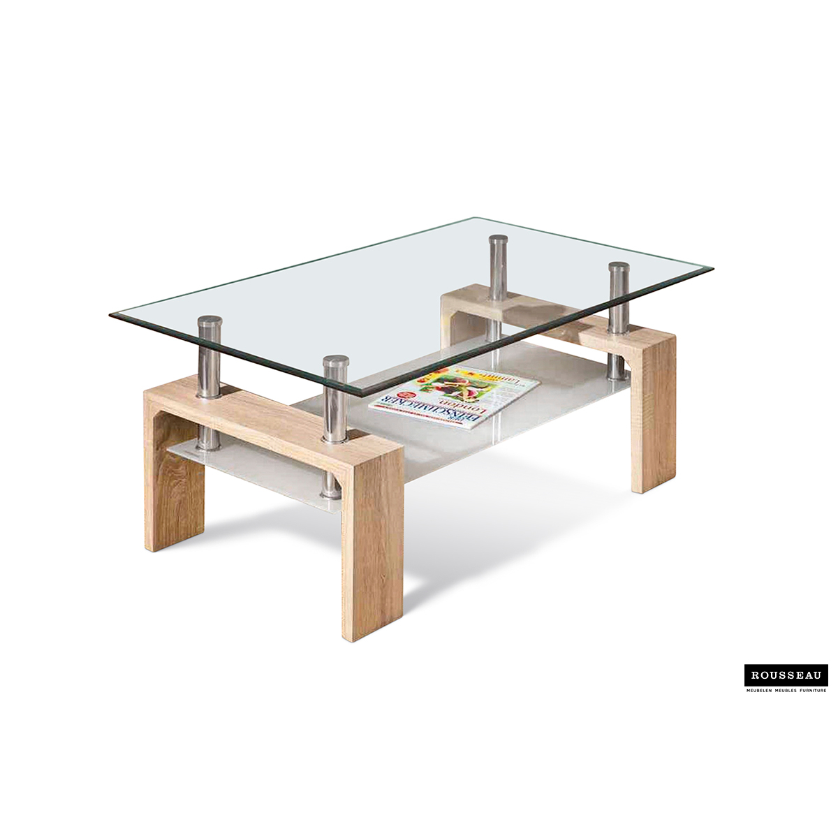 Salontafel Alana rechthoekig Lichte Sonoma