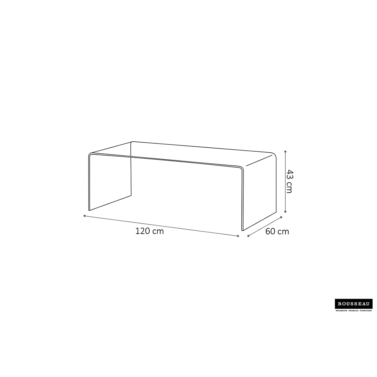 Salontafel Axel Glas 