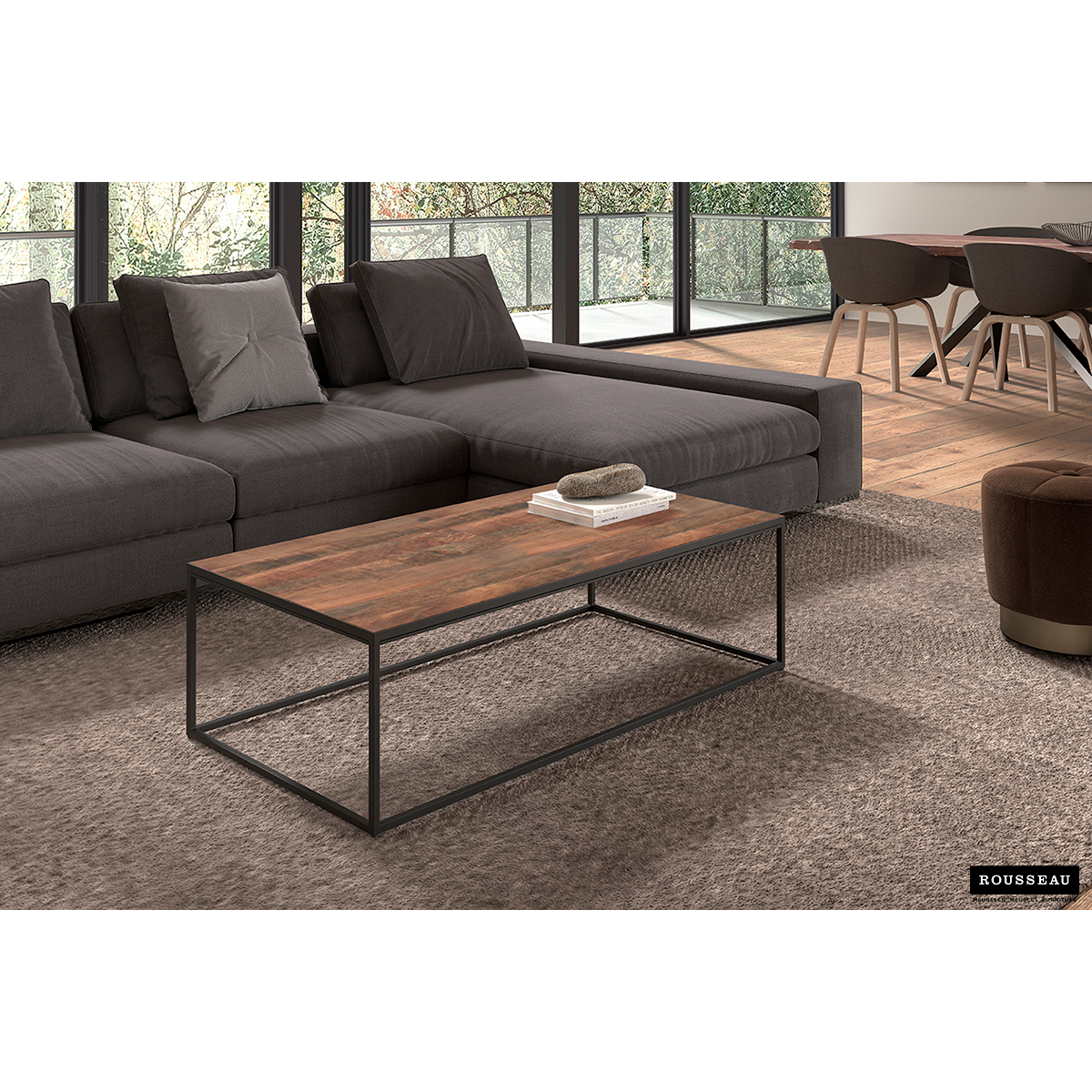 Salontafel Madeira Mangolia Rechthoekig (35x120x60cm)