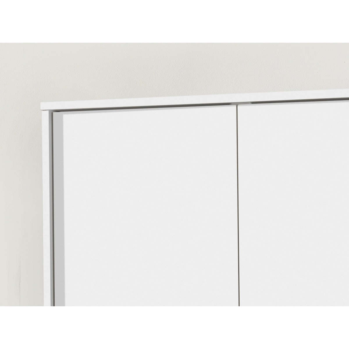 Interiax Kledingkast 'Amelie' – 2 Deuren, 1 Hanger & 1 Legplank | Wit | 180x80x54 cm