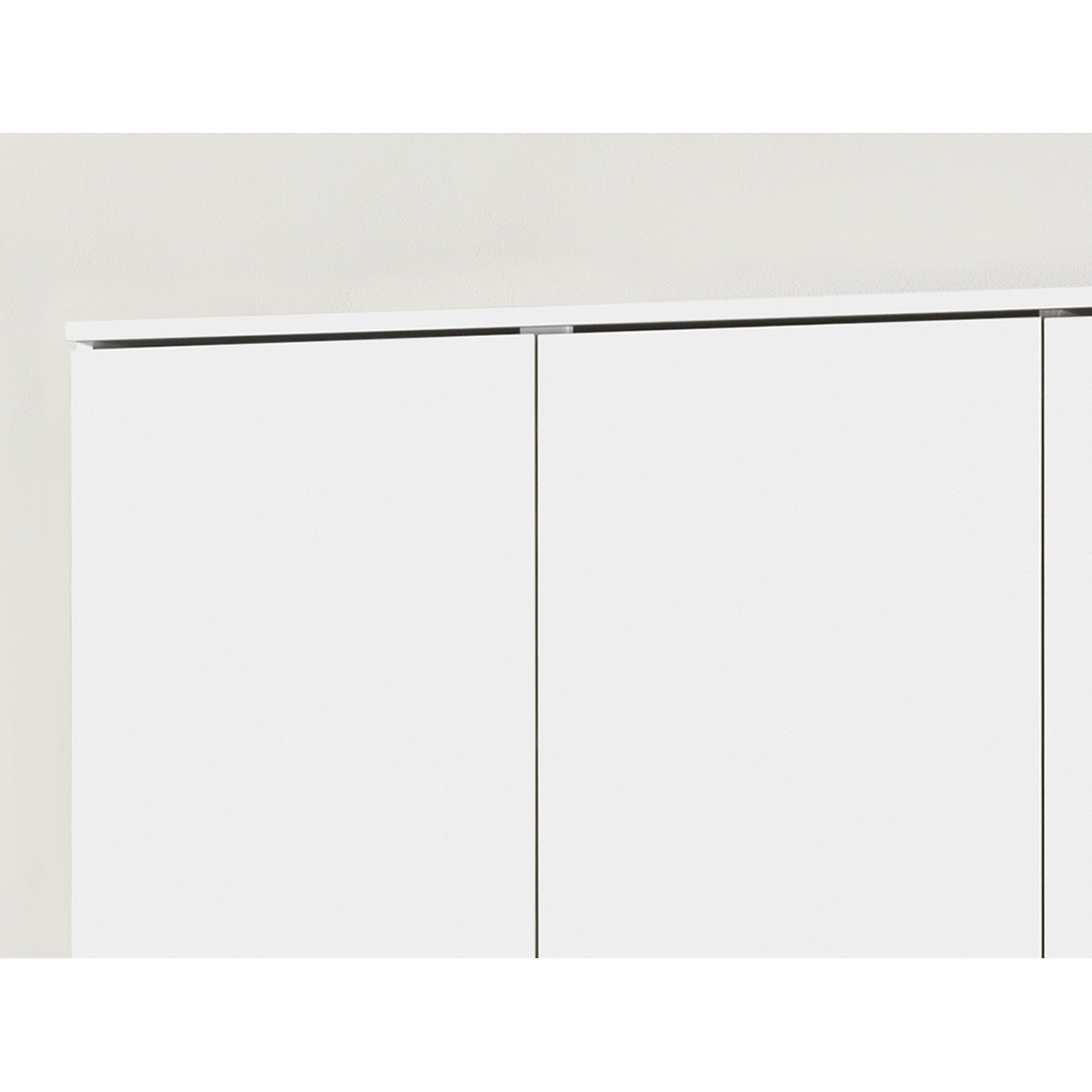 Interiax Armoire de rangement - Armoire 'Amelie' 3 portes et 8 étagères | Blanc | 180x120x40 cm