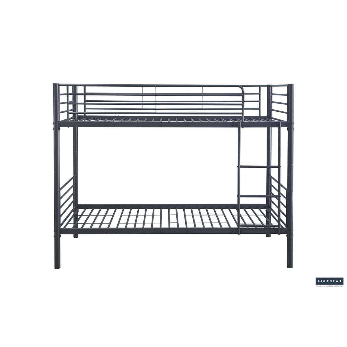 Interiax Ken Stapelbed - Grijs Metaal - 90x200 cm - Splitsbaar