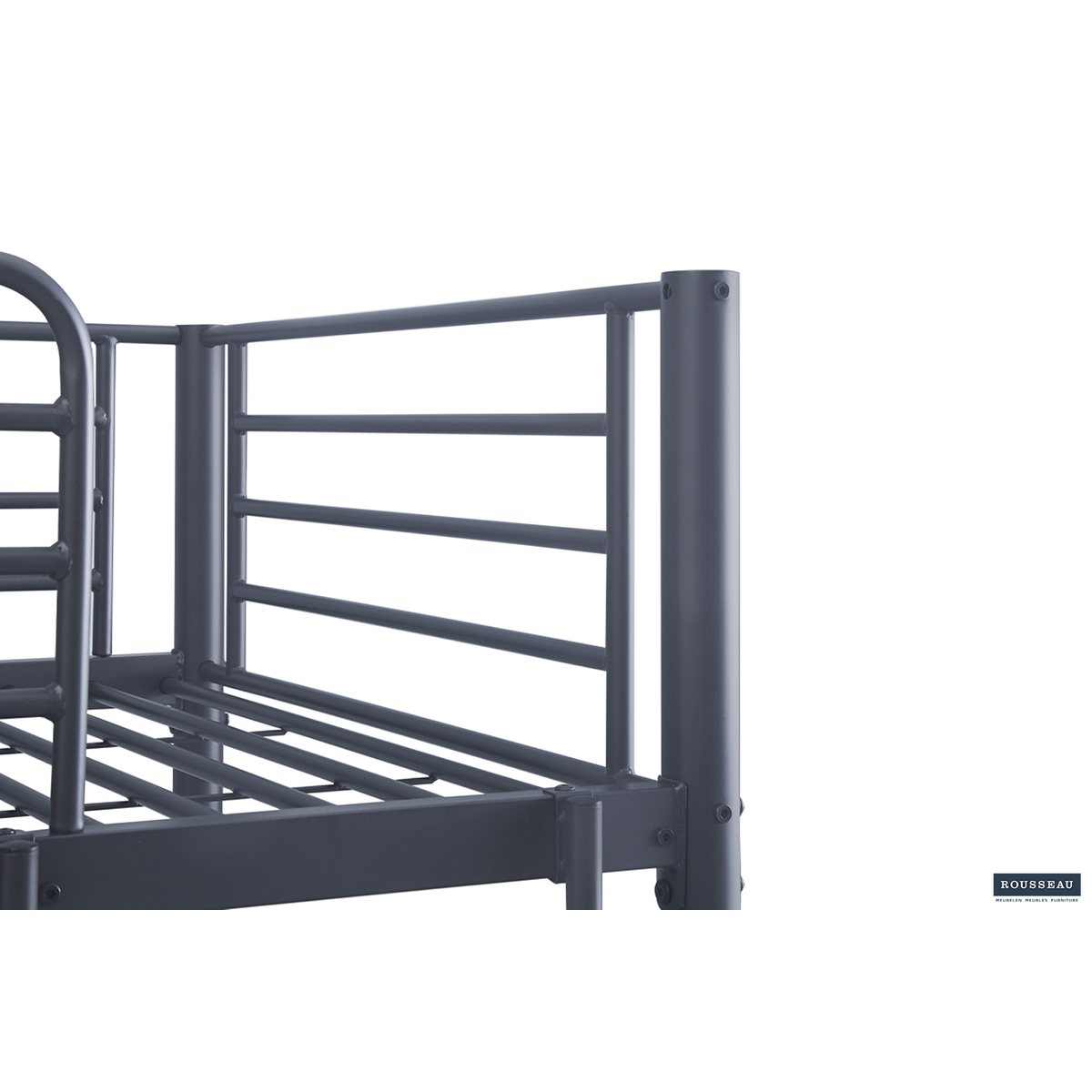 Interiax Ken Stapelbed - Grijs Metaal - 90x200 cm - Splitsbaar