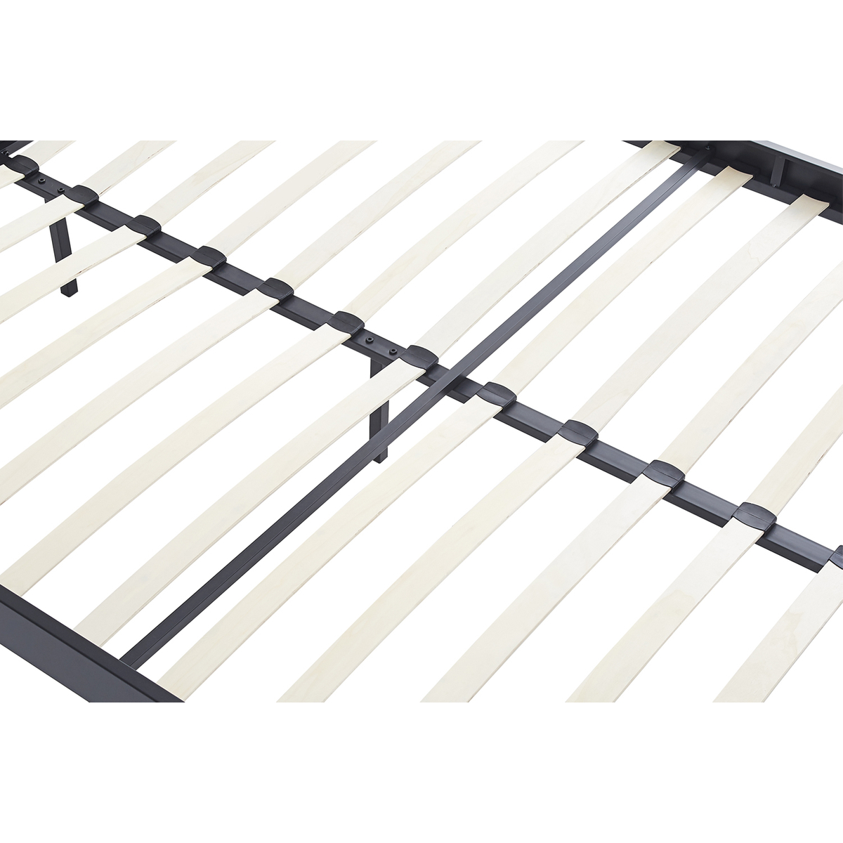 Interiax Lucas Bed - Metaal Donkergrijs - 160x200 cm - Inclusief Lattenbodem 