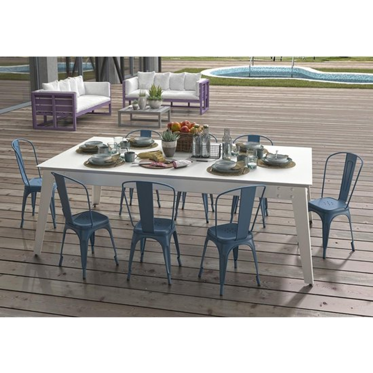 Rene Pierré Pooltafel Caraïbes Outdoor