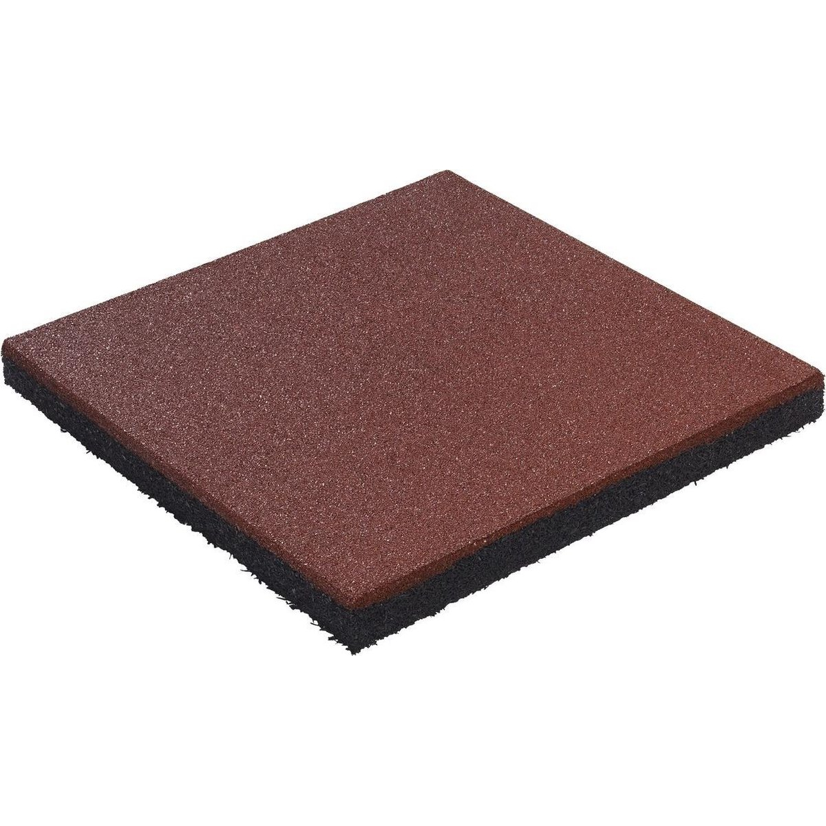 Rubberen Tegel 50x50x4,5cm Rood