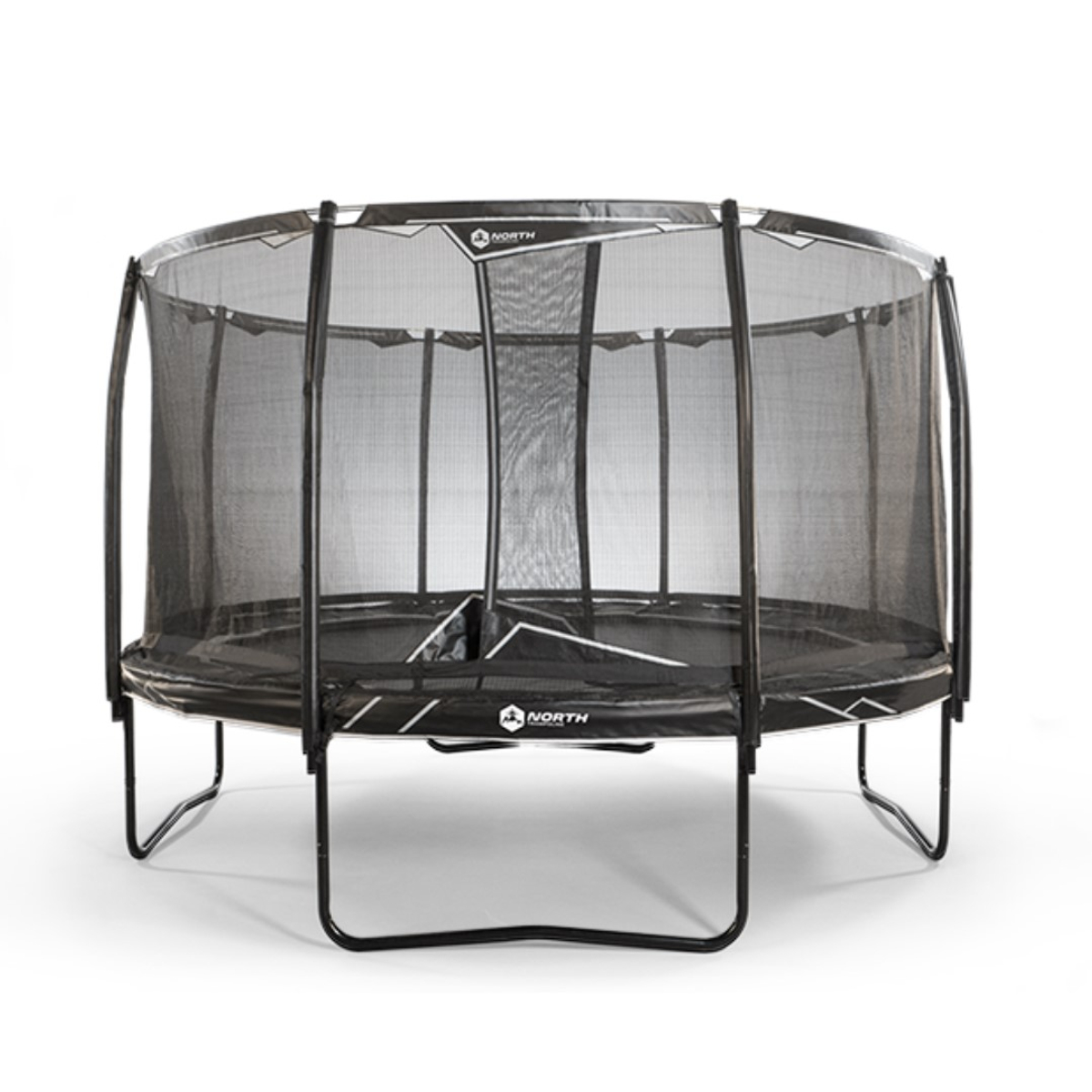 North Explorer Regular Trampoline 360 Round Black + Safety Net