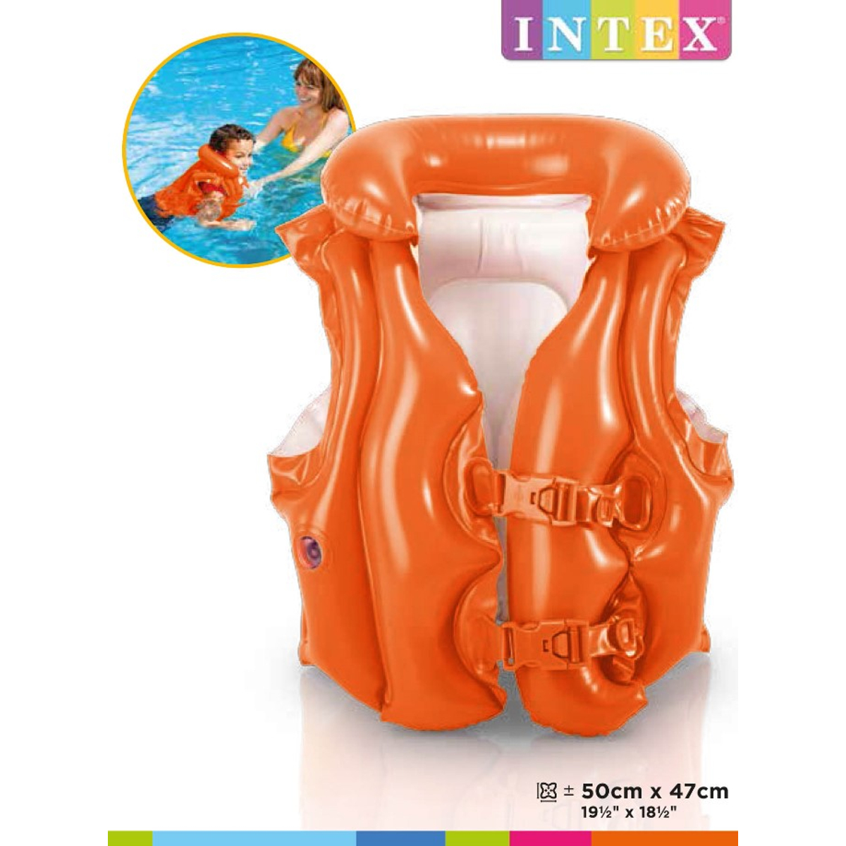Intex 58671 Gilet de bain de luxe M / col (3-6 ans)