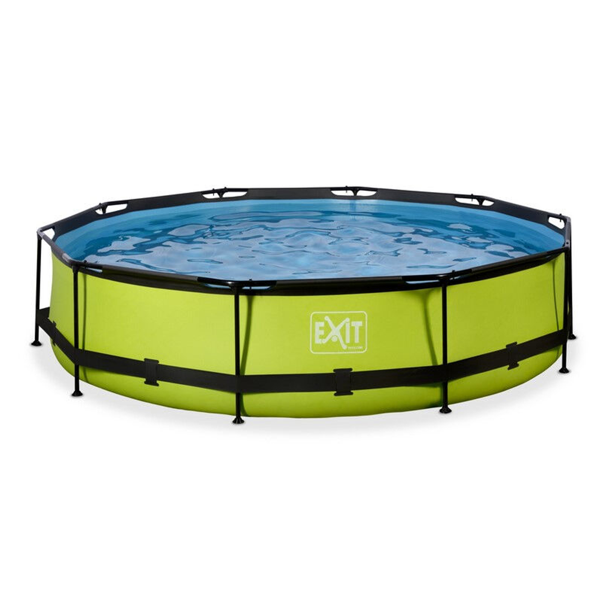 EXIT Lime zwembad Ã¸360x76cm met filterpomp - groen