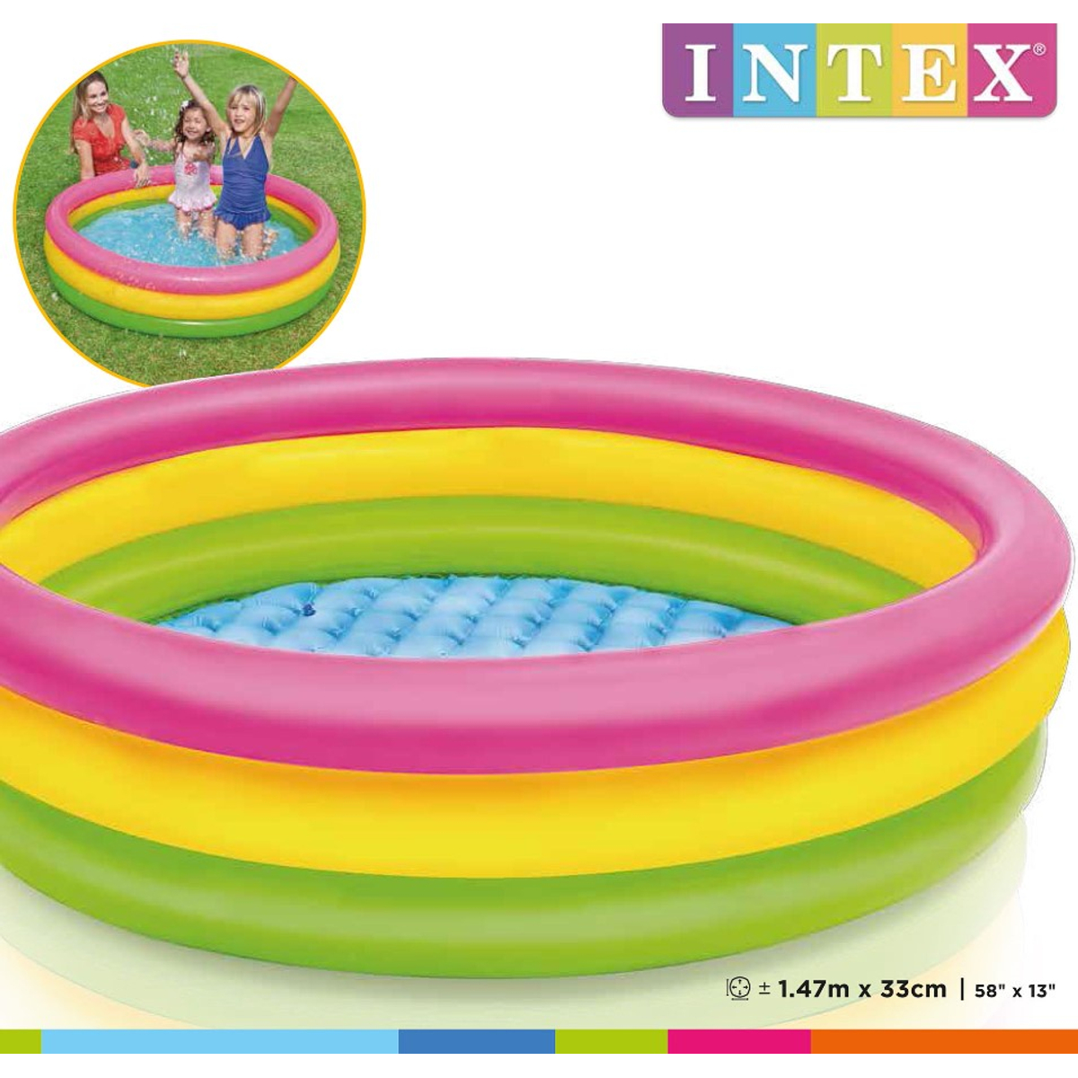 Intex Kinderzwembad Sunset Glow (147X33cm)