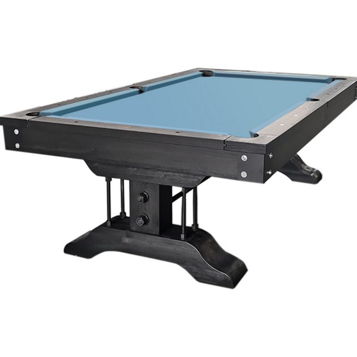 Top Table Lexor Pooltafel Industrial Black-Oak 8FT
