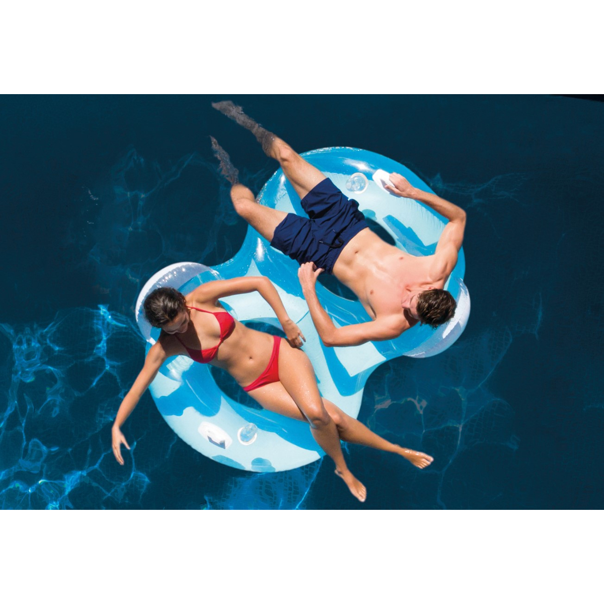 Intex Zwemband Double Lounge Met Drinkhouders 198cm