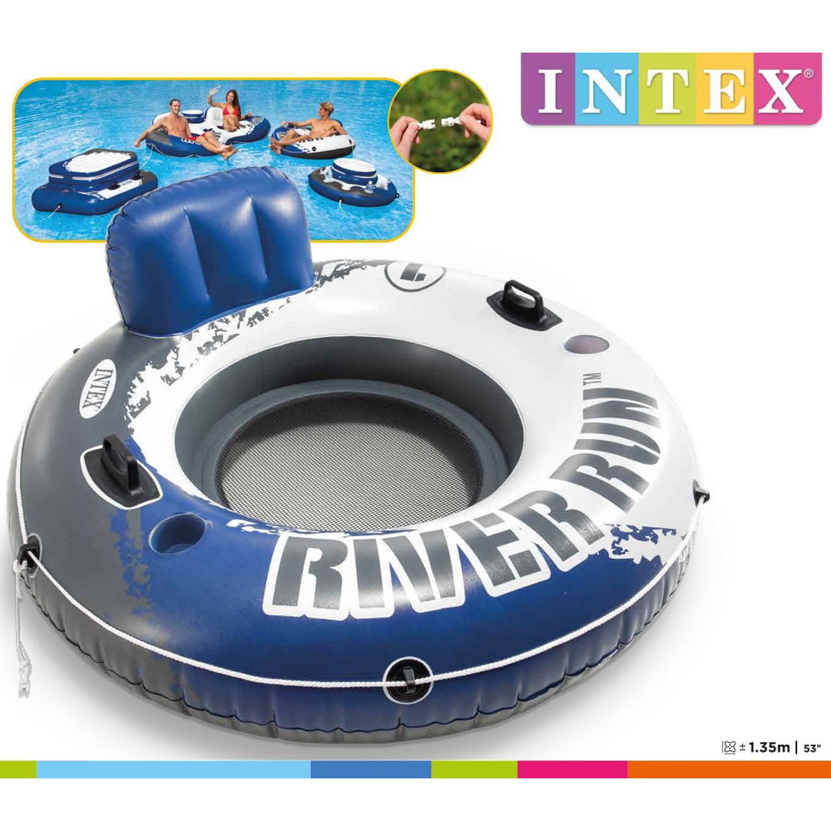 Intex Opblaasbare Zwemband River Run (135cm)