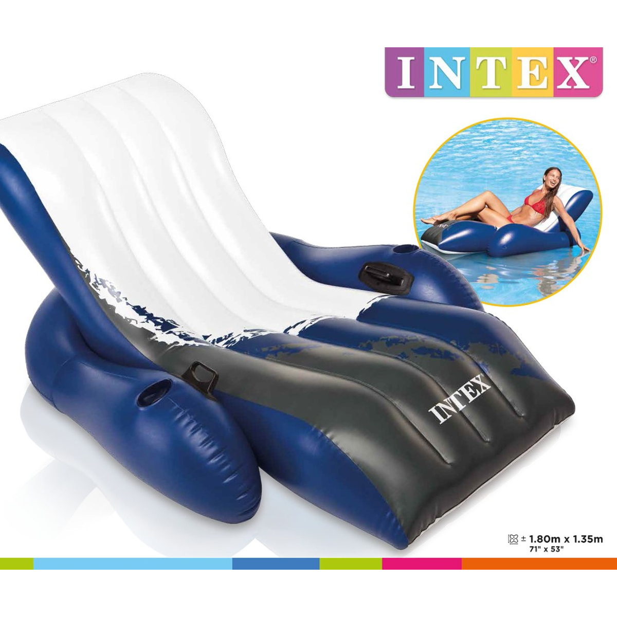 Intex Opblaasbare Loungezetel Deluxe