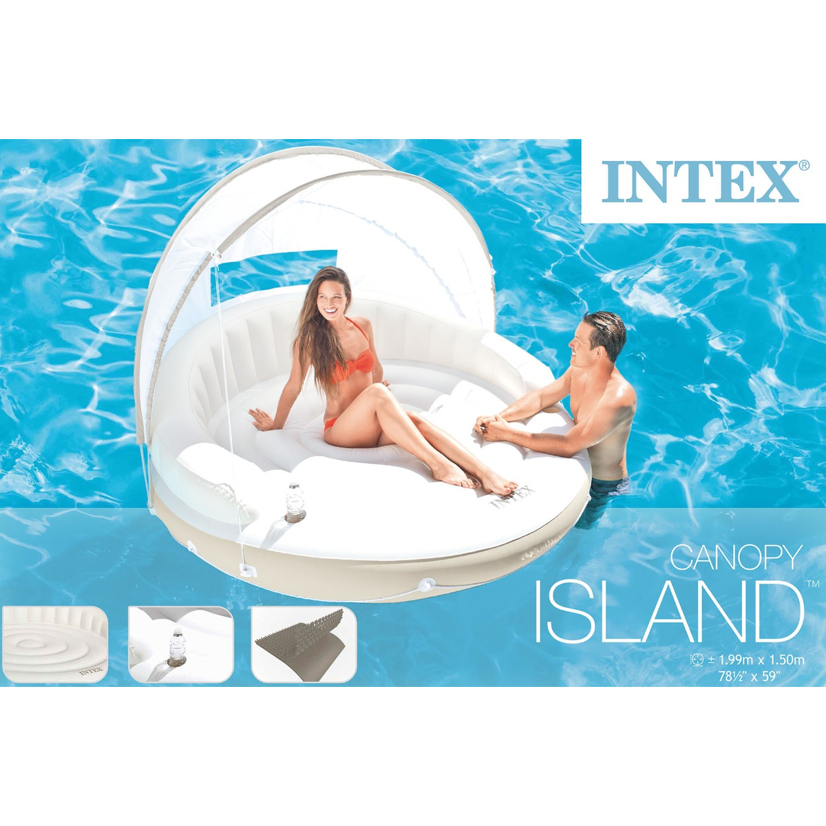 Intex Opblaasbaar Lounge Eiland (199X150cm)