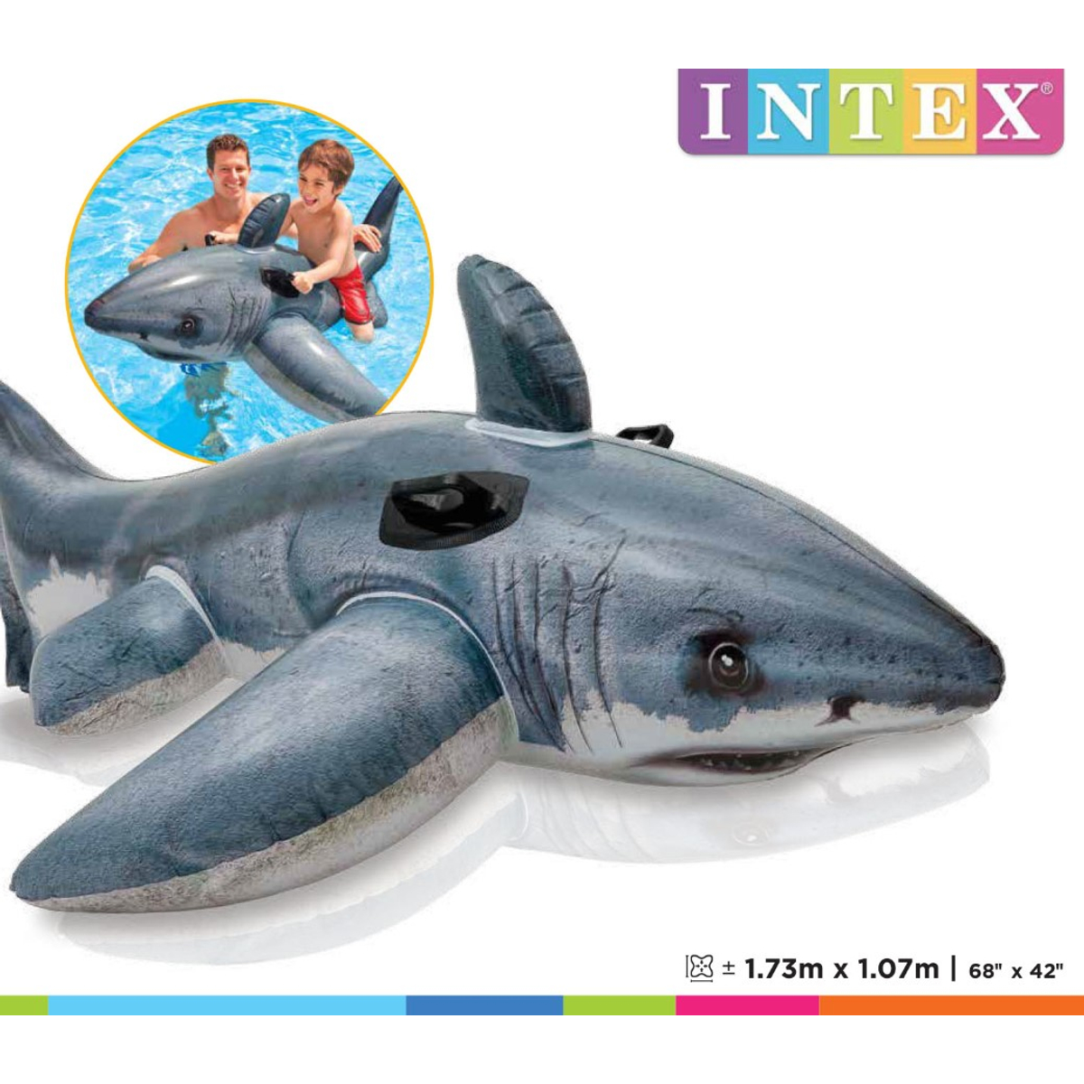 Intex Ride-On Opblaasbare Haai (173cm)
