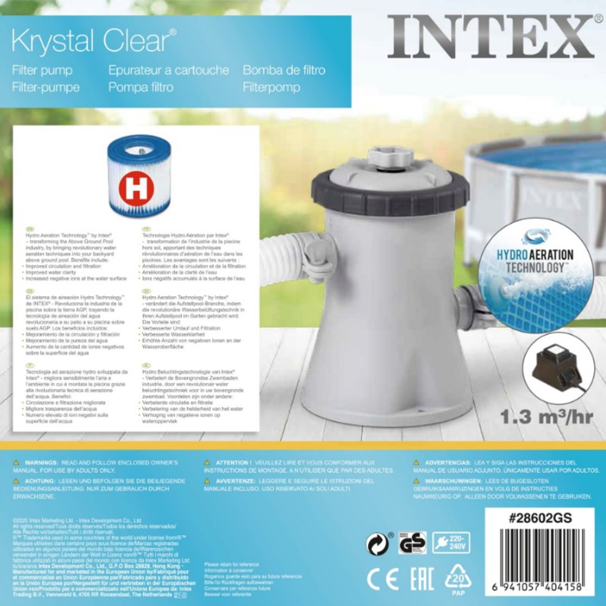 Intex 28602 Pompe à filtre 1250 L/h