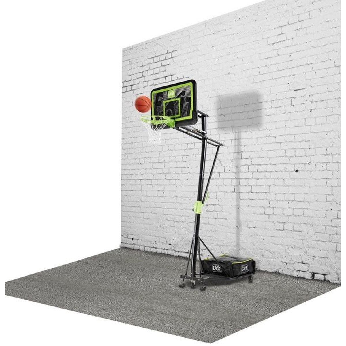 Panneau de basket mobile à roulettes EXIT Galaxy - black edition