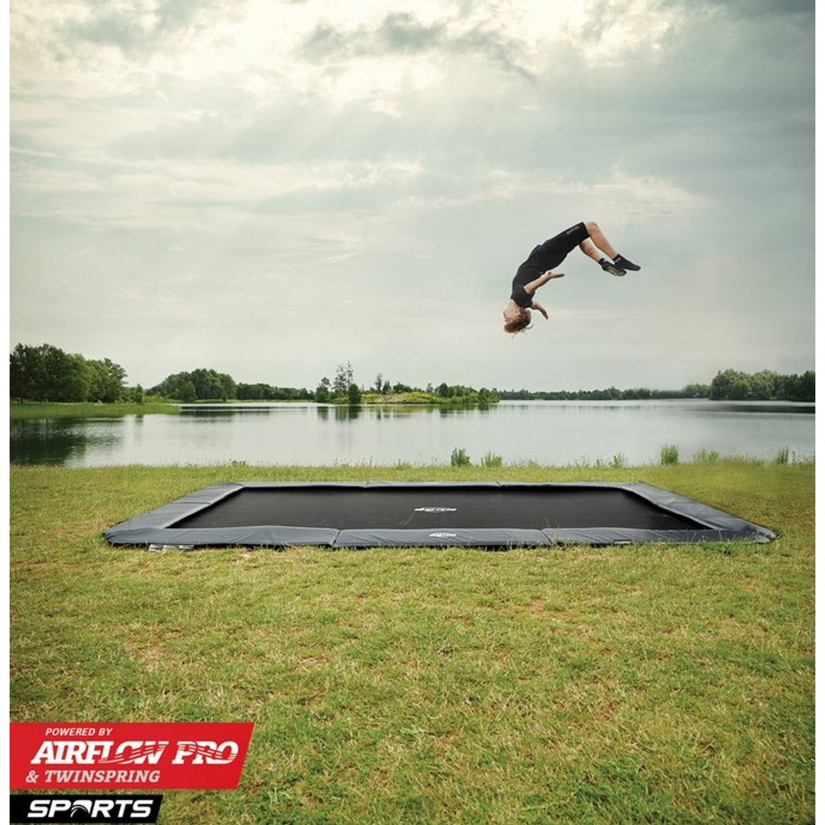 Berg Ultim Champion Flatground Trampoline 500 Grey