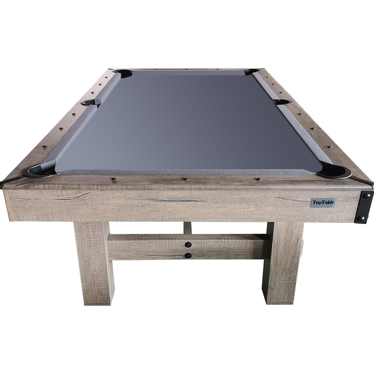 Top Table Dinner Pooltafel Wood Met Banken 7FT