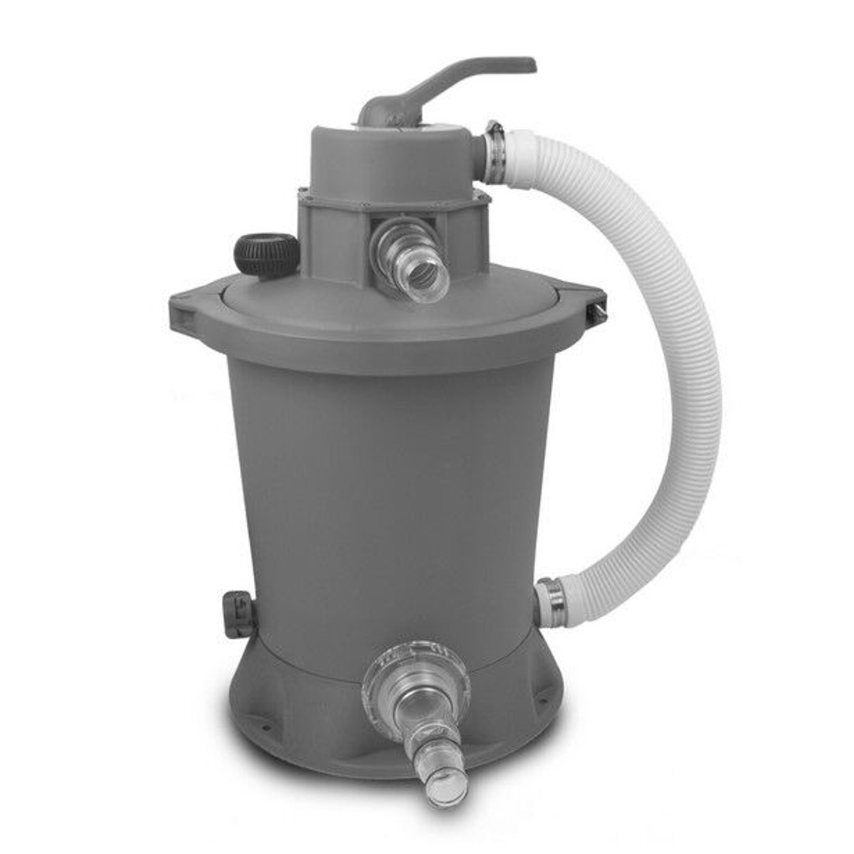 EXIT Wood zwembad Ã¸488x122cm met zandfilterpomp - bruin