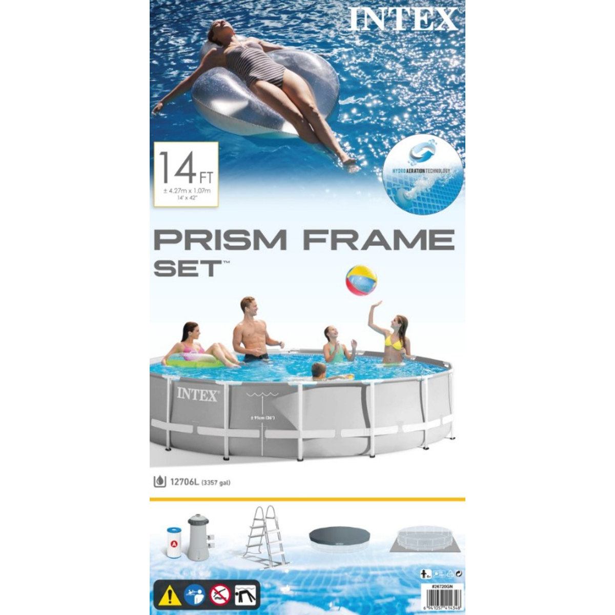 Intex 26720 piscine Prism Frame (Ø427 X 107)
