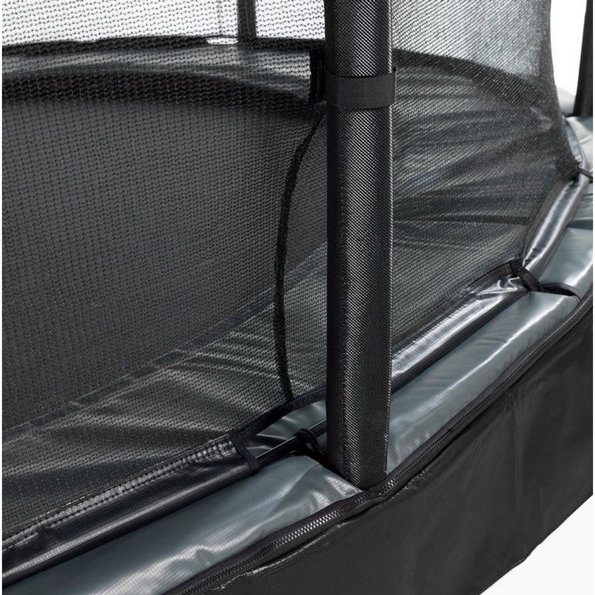 EXIT Elegant Premium inground trampoline Ã¸427cm met Deluxe veiligheidsnet - zwart