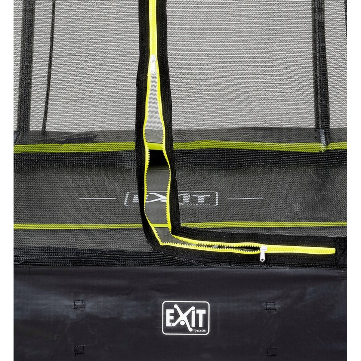 EXIT Silhouette inground trampoline 153x214cm met veiligheidsnet - zwart