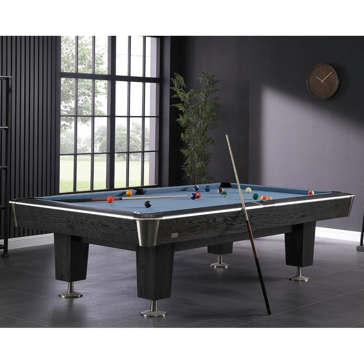  Top Table Lexor Pooltafel X-Treme II Black Wood Steel 9FT