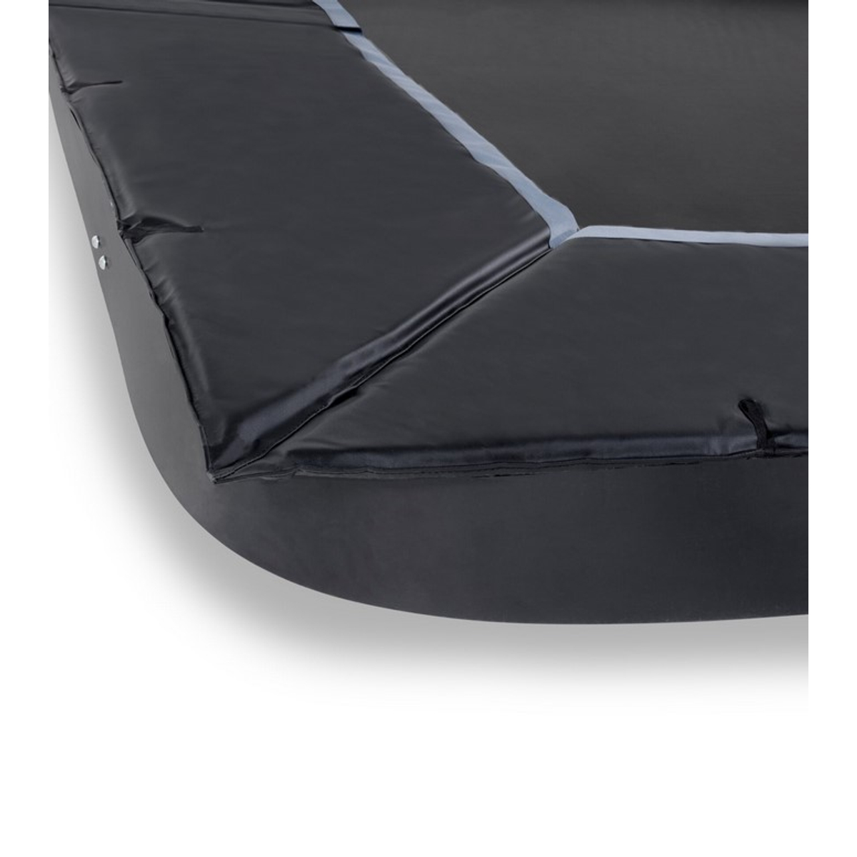 EXIT Dynamic groundlevel trampoline 275x458cm met Freezone veiligheidstegels - zwart