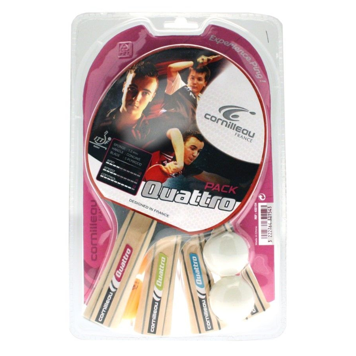 Cornilleau Sport Pack Quattro Tafeltennis Batset