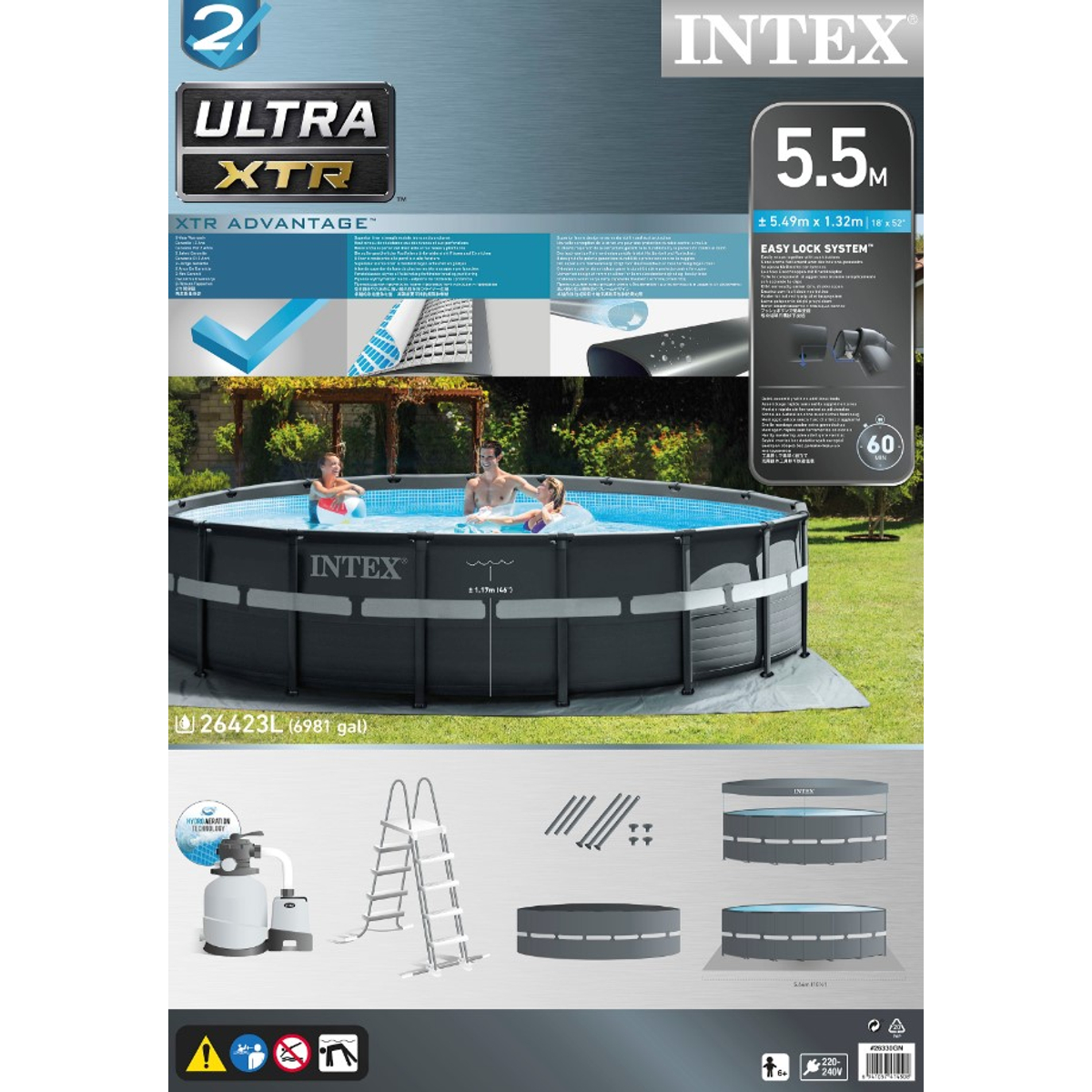 Intex Zwembad Ultra Frame Pool Set (549X132cm)