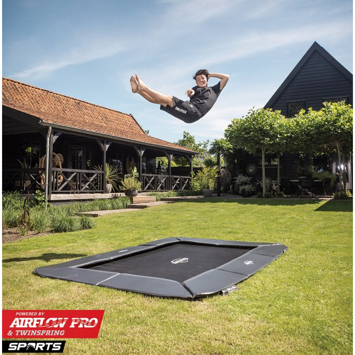 Berg Ultim Champion Flatground Trampoline 330 Black