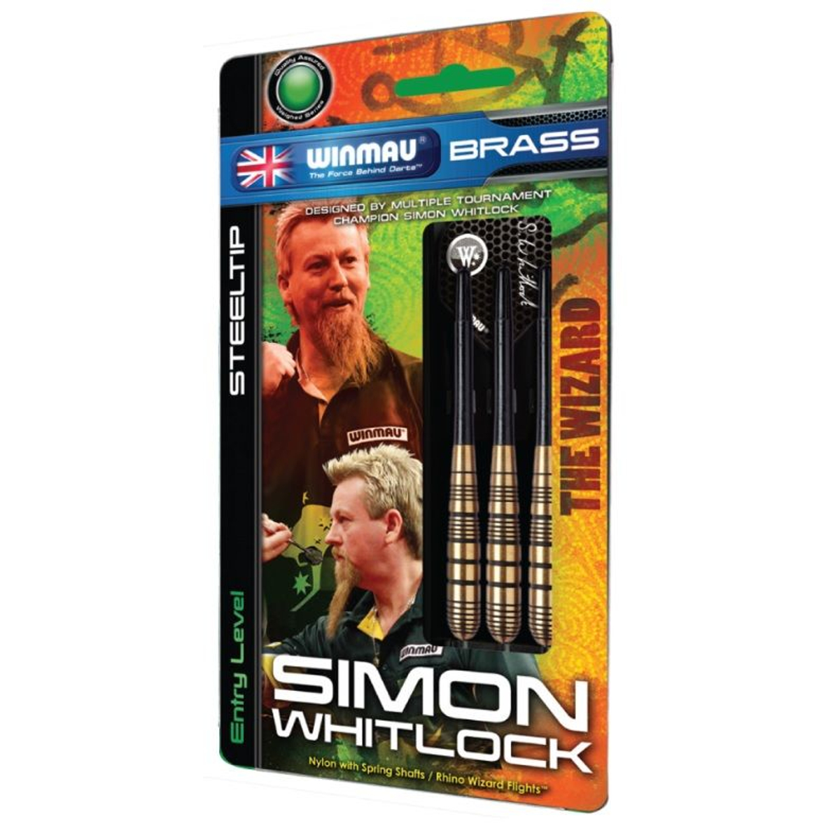 Winmau Simon Whitlock Steel Tip Brass Dartpijl