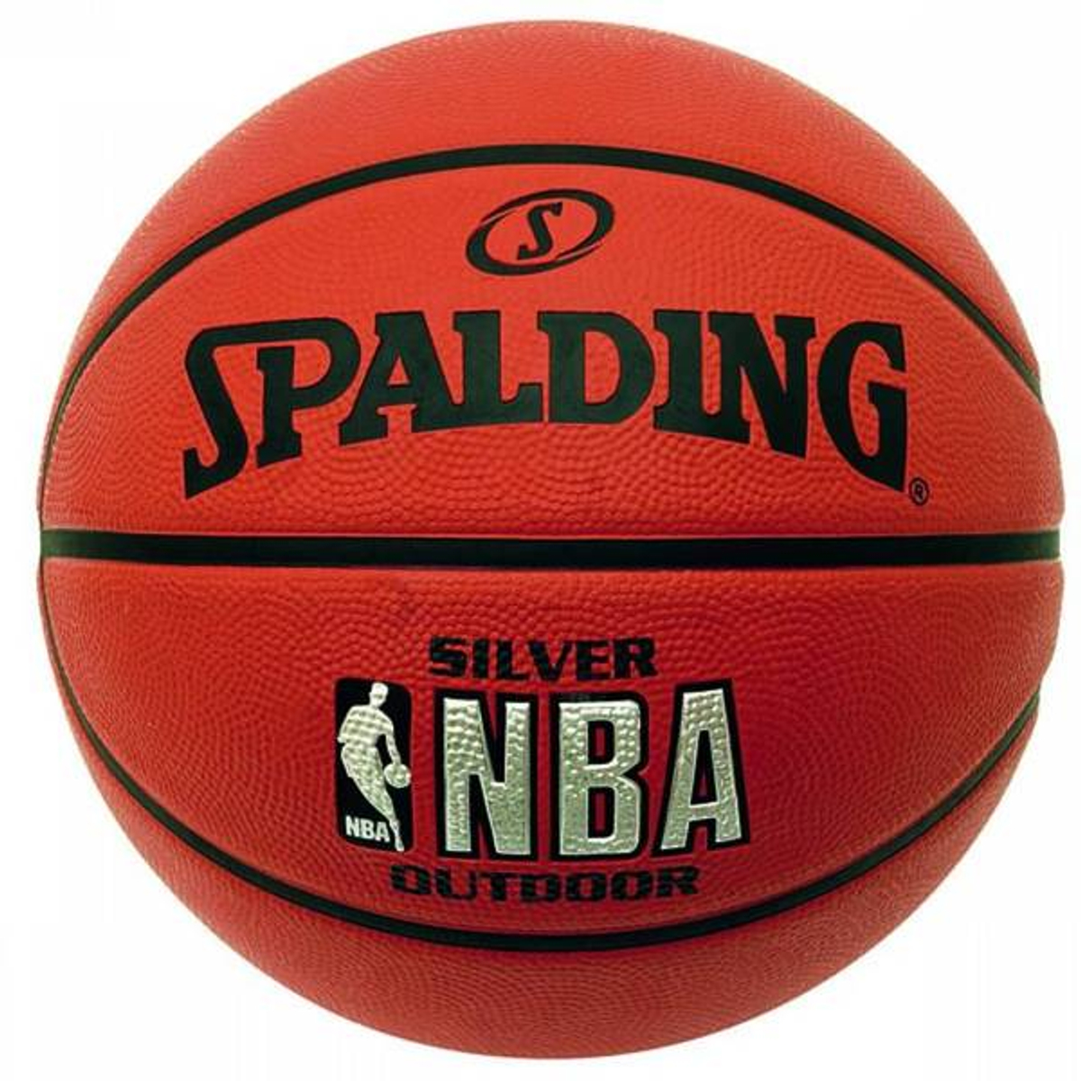 Spalding NBA Silver Rubber Basketbal