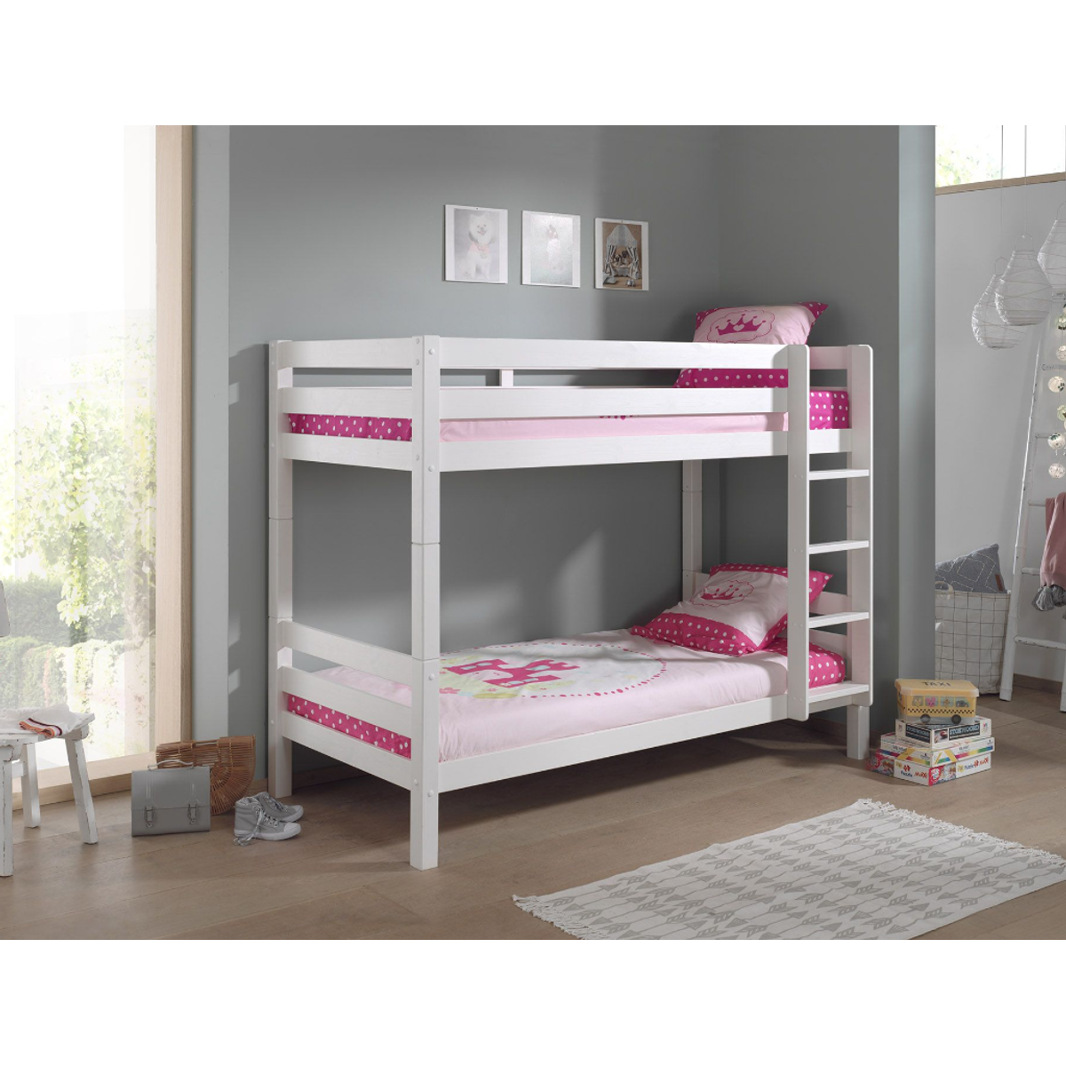 Stapelbed Silke 160 cm - Wit