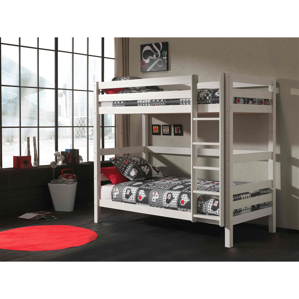 Stapelbed Silke 180 cm - Wit