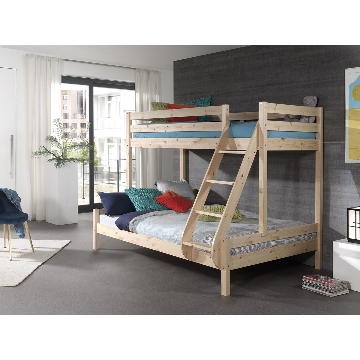Stapelbed Tres - Naturel