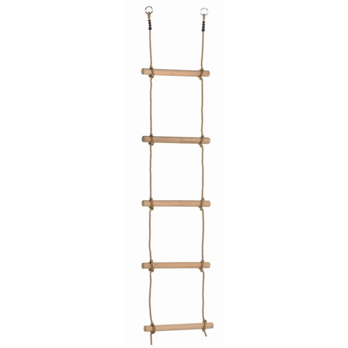 Touwladder met 5 houten sporten