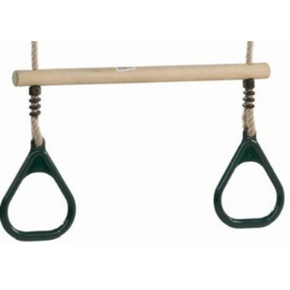 Houten Ringtrapeze met kunststof ringen - Groen