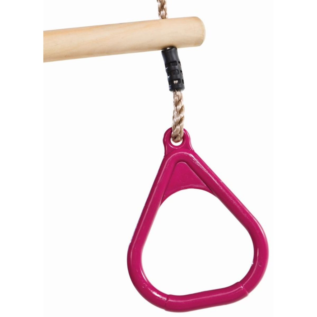 Houten Ringtrapeze met kunststof ringen - Paars