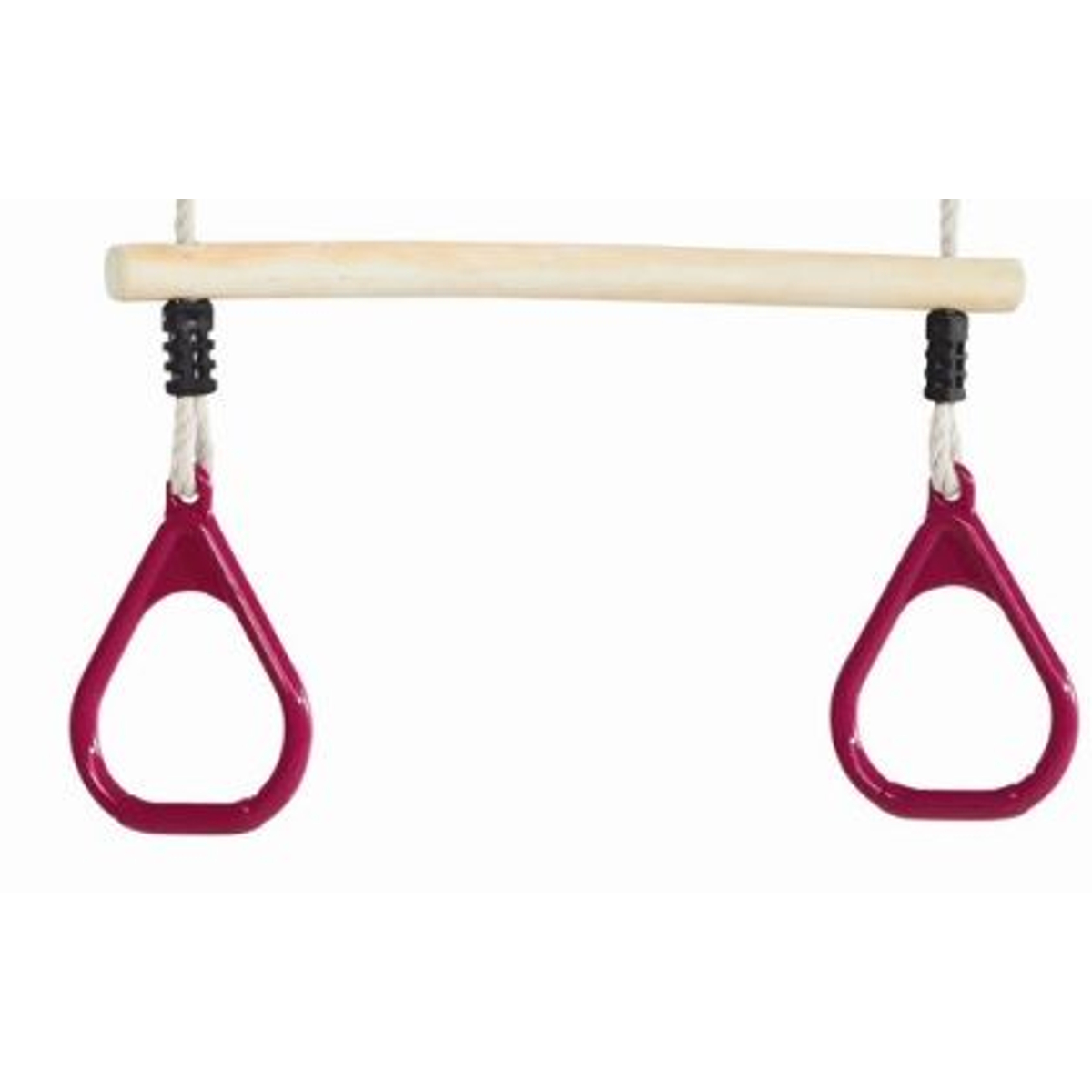 Houten Ringtrapeze met kunststof ringen - Paars