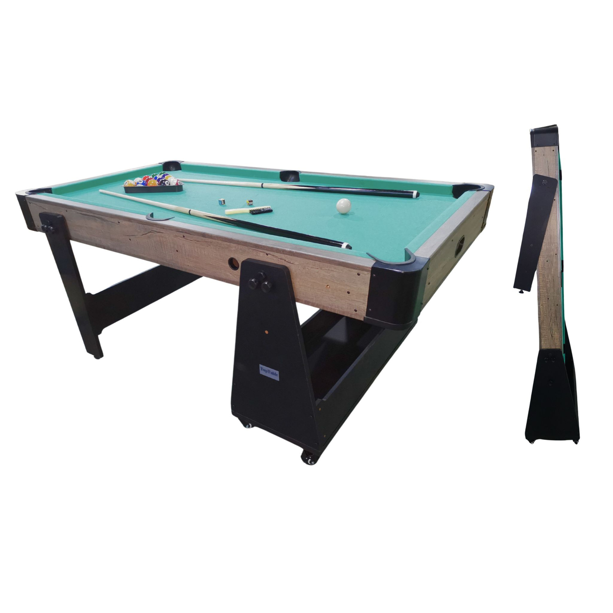 TopTable Magiq Easy-Mobile Pooltafel 6,5FT Wood 