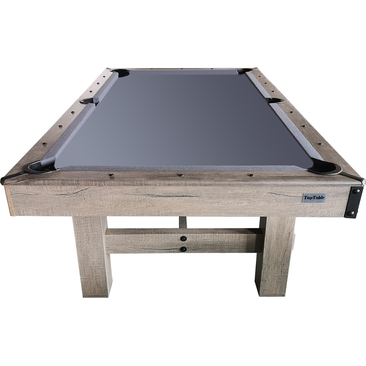 Top Table Dinner Pooltafel Wood Met Banken 8FT