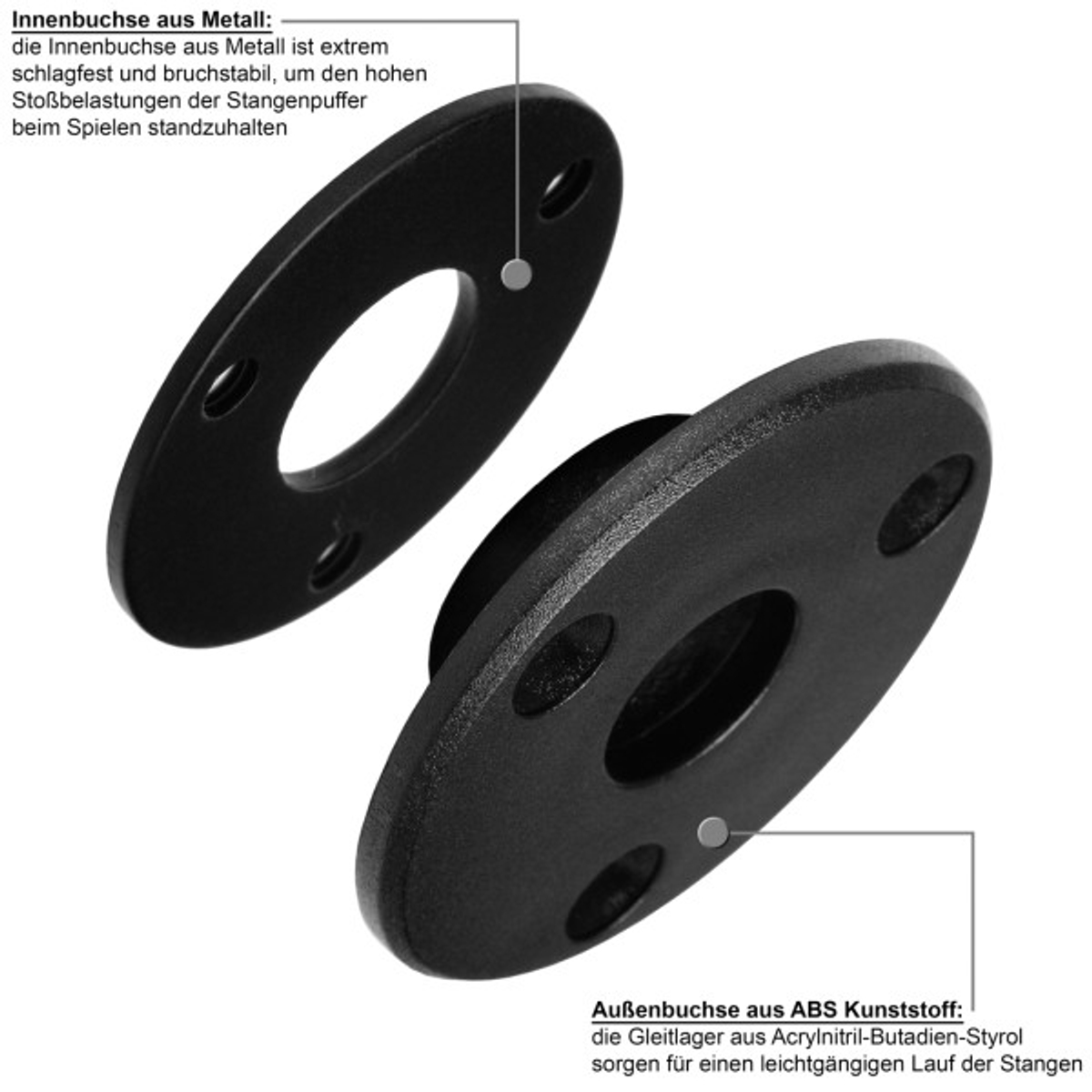 Tuniro Pro Black Voetbaltafel